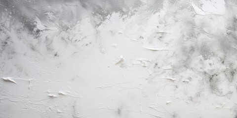 Poster - A black and white photo of a snow-covered wall. This image can be used to depict winter scenes, cold weather, or as a background for text or graphics.