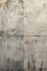 Poster - Two cement walls placed next to each other. Can be used to depict concepts such as separation, division, or urban architecture
