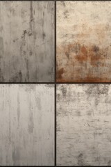 Poster - A collection of four different colored concrete textures. These versatile textures can be used for various design projects
