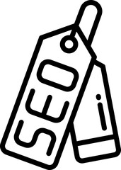 Poster - seo tag line icon. vector icon for your website, mobile, presentation, and logo design.