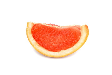 Wall Mural - Grapefruit isolated on white background . Grapefruit fruit. Grapefruit slice isolated on white background.