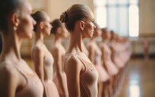 A Beautiful Close Up Photo Of A Ballet Class