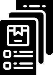 Poster - invoice glyph icon. vector icon for your website, mobile, presentation, and logo design.