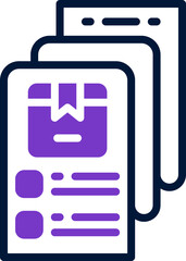Poster - invoice dual tone icon. vector icon for your website, mobile, presentation, and logo design.