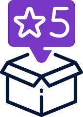 Poster - delivery quality dual tone icon. vector icon for your website, mobile, presentation, and logo design.