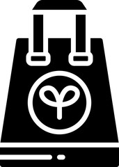 Poster - eco bag glyph icon. vector icon for your website, mobile, presentation, and logo design.