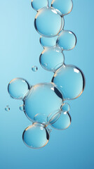 Poster - A group of bubbles floating in the air