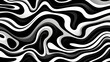 © fraudiana - black and white wave abstract background