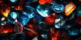 Fototapeta  - Gemstone Background Crystal Diamond Background Crystal Gemstone, Multicolored stones gems 