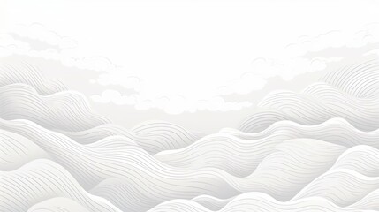 Poster - abstract landscape background with white and grey ha