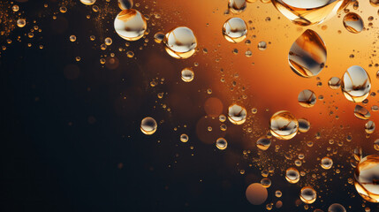 Aufkleber - A close up of water bubbles on a surface