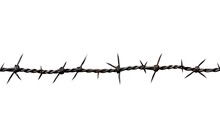 Barbed Wire On Transparent P