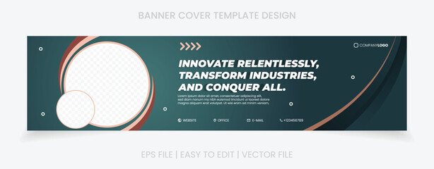 banner cover social media linkedin facebook template design