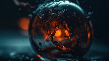 Wall Mural - Close up of a plasma ball illustration