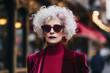 © Agata25 - Senior high fashion woman. Fashion street portrait