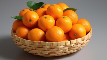 Wall Mural - basket of oranges