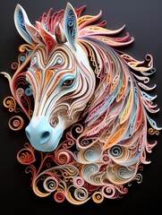  Beautiful papercut quilling paper filigree zoo animals