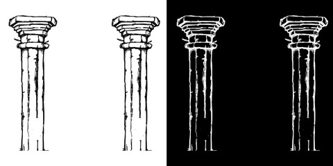 column of the columns in the form of a column