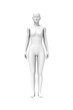 Woman standing, 3D computer graphic image of human body
