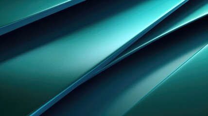 Wall Mural - The abstract background of metal texture with empty space in cool blue and green colors. 3D illustration of exuberant. generative AI