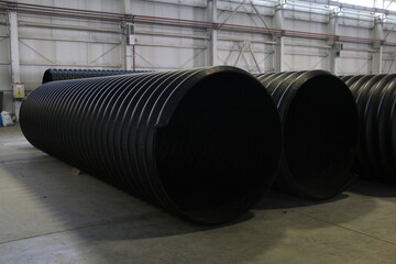 Metal Reinforced PE Spiral Corrugated Pipe, HDPE Corrugated Drain Pipe, High quality Pipe plant