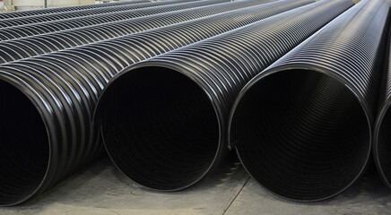 Metal Reinforced PE Spiral Corrugated Pipe, HDPE Corrugated Drain Pipe, High quality Pipe plant