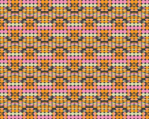 Aufkleber - modern geometric art of mosaic pattern made with vector abstract shapes and elements