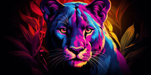 Bright And Colorful Animal Poster.