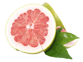 Wall Mural - Pomelo fruit isolated on white