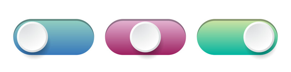 Aufkleber - On and Off toggle switch buttons