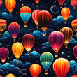 colored balloons, AI-Generatet
