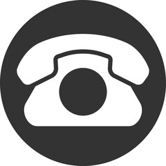 Poster - Phone icon vector illustration. Call center app. Telephone icons trendy flat style. Contact us line silhouette.