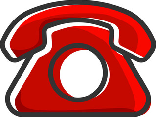 Poster - Phone icon vector illustration. Call center app. Telephone icons trendy flat style. Contact us line silhouette.