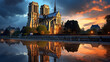 Notre Dame de Paris cathedral France