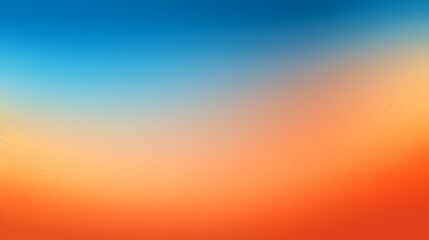 Poster - Orange blue vibrant color gradient background, grainy texture effect, web banner design. Generative AI.