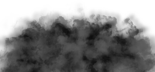 Canvas Print - black explosion smoke overlay effect