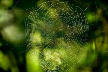 a spider's web is shown on the end of a pole