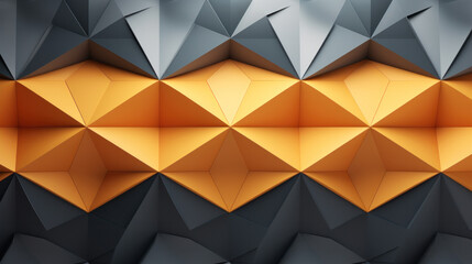 Wall Mural - Harmonious Grey Triangle Mosaic Background