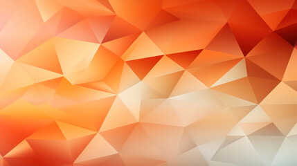 Sticker - Low Poly Orange Triangle Mosaic Background