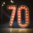 glowing sign 70