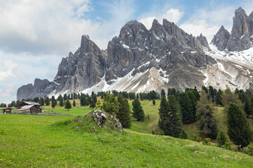 Wall Mural -  Cinema delle Odle in the Italian Alps