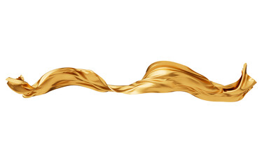 Poster - Flowing wave cloth curve line, 3d rendering.