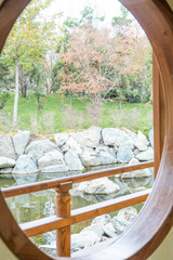 Wall Mural - closeup of traditional wooden Japanese house