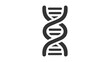 DNA icon isolated on white background