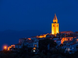 Canvas Print - blue hour evening 