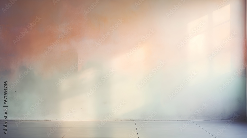 Ilustración de Stock Painting of light reflection on empty wall ...