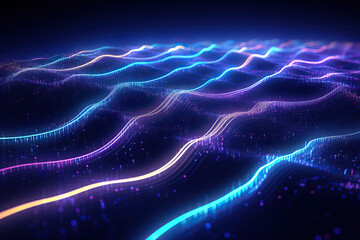 Aufkleber - Abstract wallpaper representing data transfer