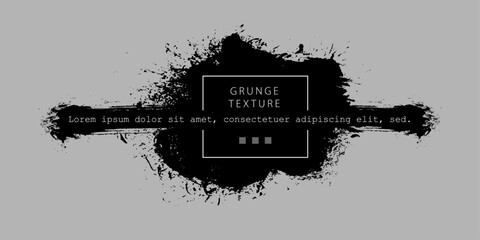 Poster - Hand drawn stain for your text