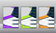 Corporate Flyer Design for Solutions. Business Flyer Design Leaflet Template Abstract shape used for business poster layout, Corporate leaflet with multiple colors set. 