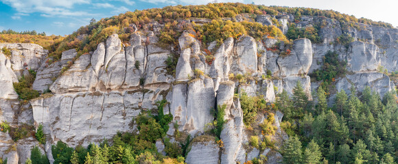 Wall Mural - The cliffs Madara in Bulgaria. UNESCO World Heritage Site.